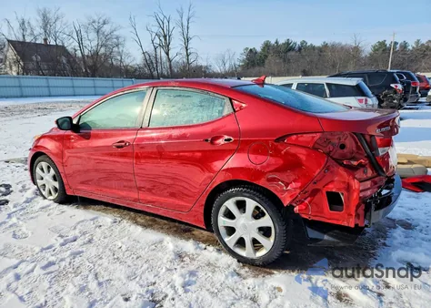 2013 Hyundai Elantra Gls из США, поврежденный, VIN KMHDH4AE2DU849794